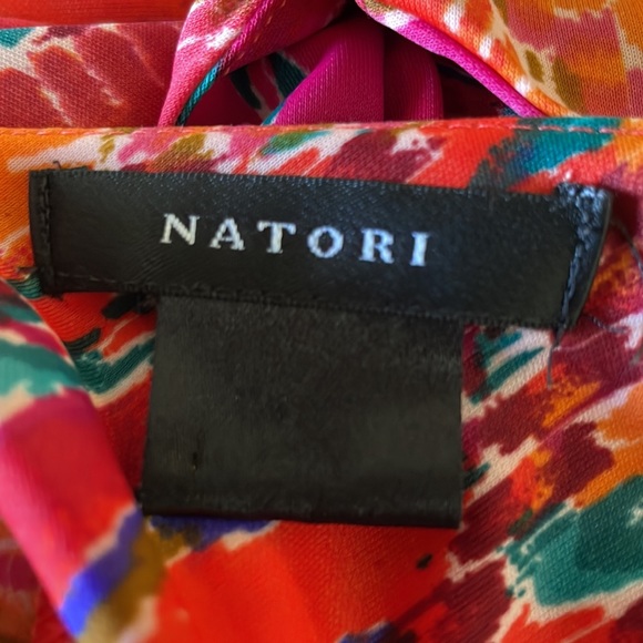 Natori  Pink Abstract Print Maxi Dress - Picture 10 of 10